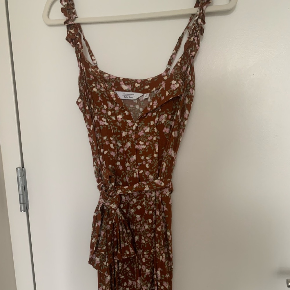 & other stories ruffle strap dress